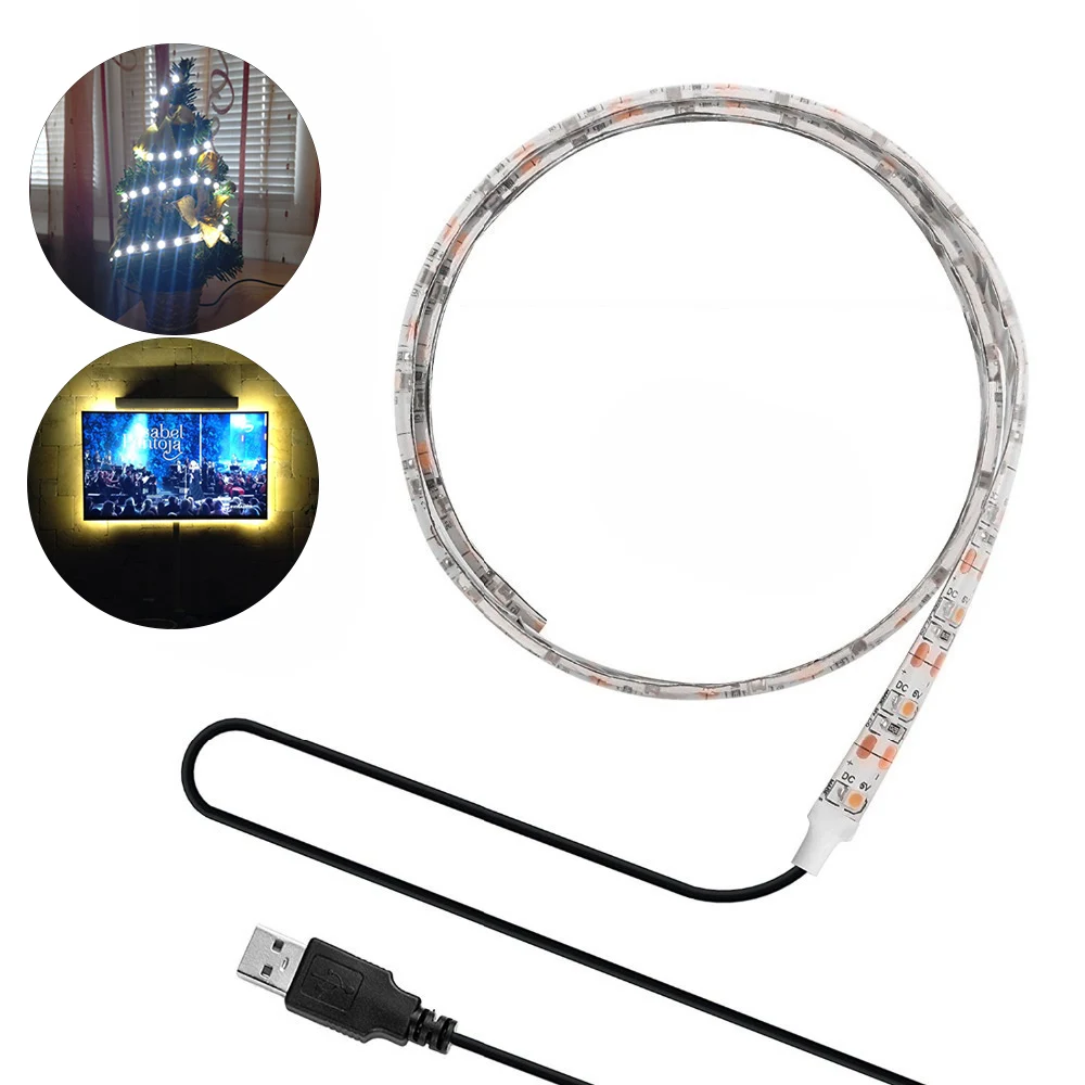 

0.5M/1M/2M/3M USB LED Strip Lights TV Backlight Lighting Flexible LED Tape For Living Room Bedroom Cabinet Decoration LED Strips