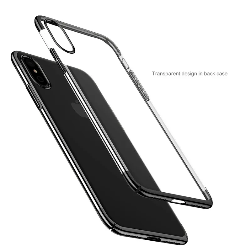 Goedkoop BASEUS voor iPhone Xs Max Case Soft voor iPhone Xs Max Telefoon Cover Transparant Cover voor iPhone X XR cover Funda Anti Klop