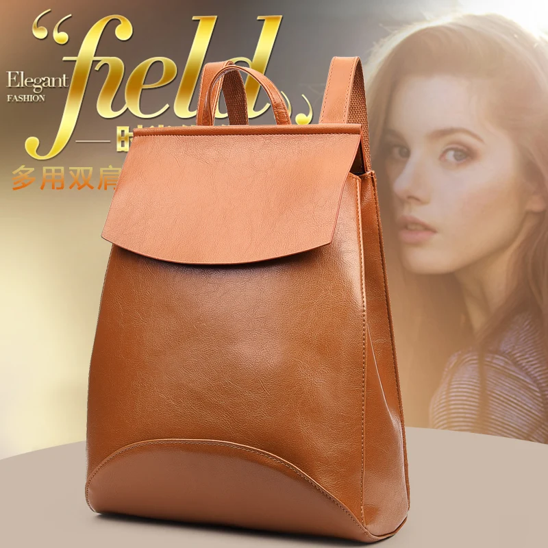 

Women Vintage Backpack Designer High Quality Leather Backpacks For Teenage Girls Sac A Main Female School Tophandle Shoulder Bag