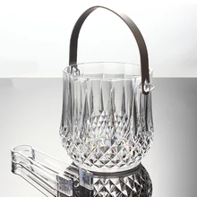 1 шт. прозрачный акриловый льда корзину с Тонг клип для питья Прохладный сок приподнятом настроении Белое Вино Пить Ликер Виски кружка воды