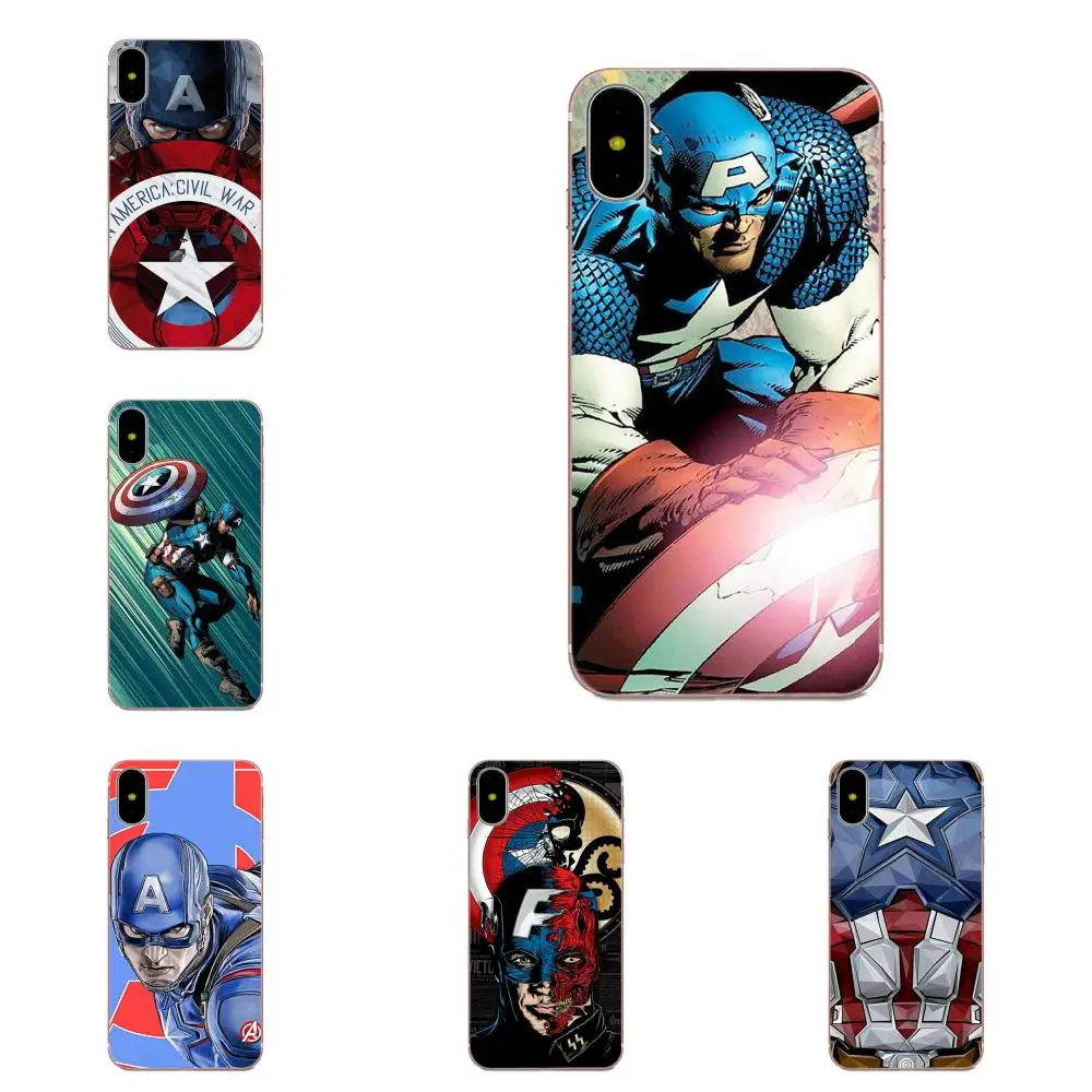 Чехлы для телефонов из ТПУ Marvel Captain America Xiaomi Redmi Mi Note 7 8 9 SE Pro Lite Go Play|Чехлы-накладки| |