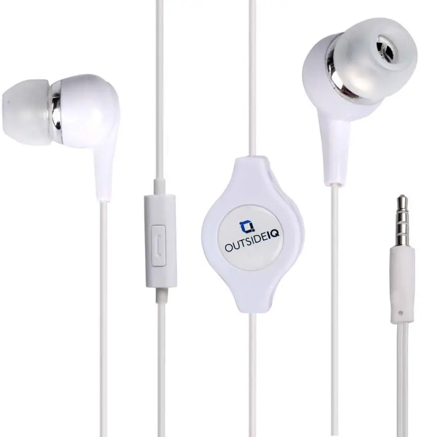 

3.5mm Retractable Storage Super Bass Stereo In-Ear Earphone Sport Headset