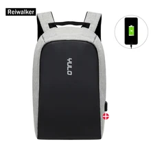 

ROMERO BRITTO Men Business Backpacks USB Charging Design School Backpack for Teenagers Laptop Backpack Anti-theft Bags for Trip