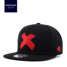 

High Quality Men and Women Snapback Hat X Embroidery Flat Brim Baseball Cap Fashion Hip Hop Cap Leisure Sport Caps