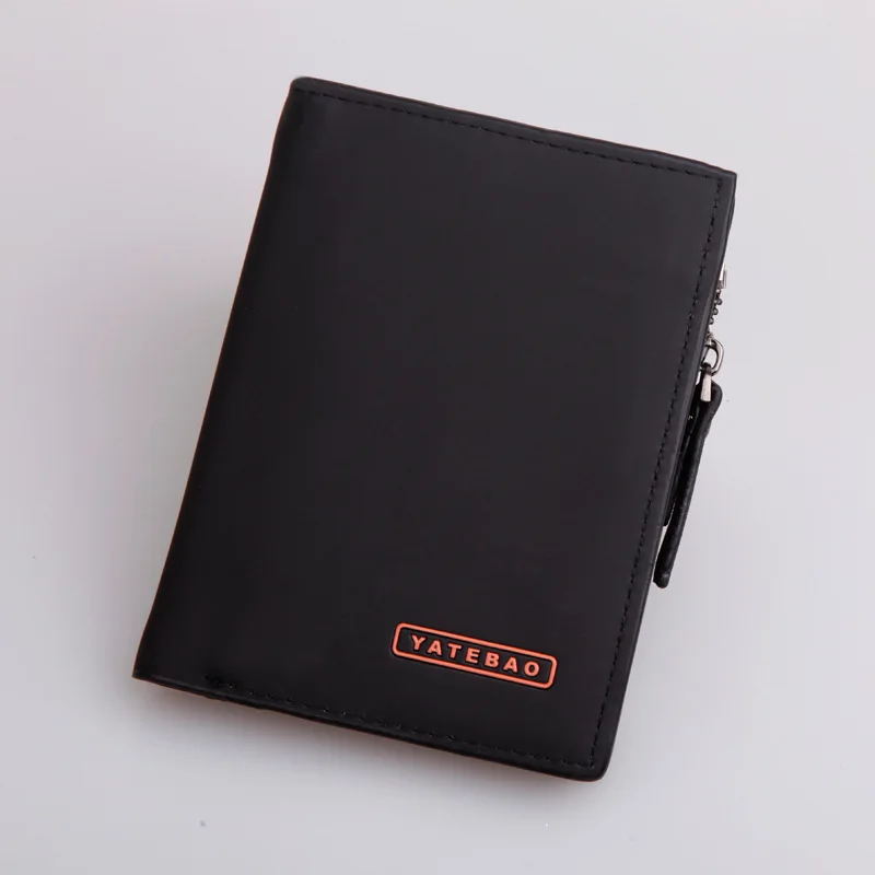 

2016 New Arrival Business Multiple Mens Wallets Short Men's Wallet With Zipper Pocket For Coins Top Money Purse Free Shipping