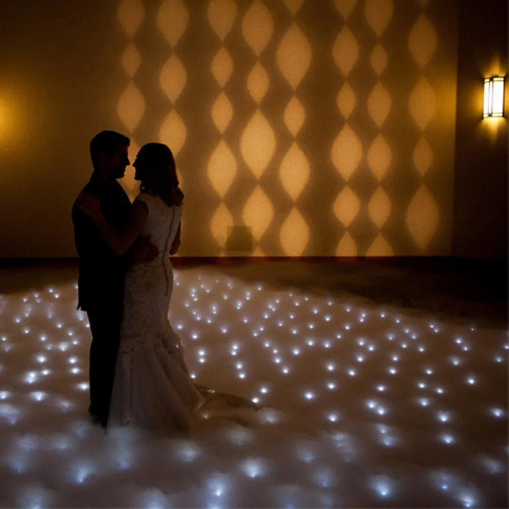 

12*12 feet White Flashing Dance Floor sparkling dancefloor wedding dance floors for wedding dj event