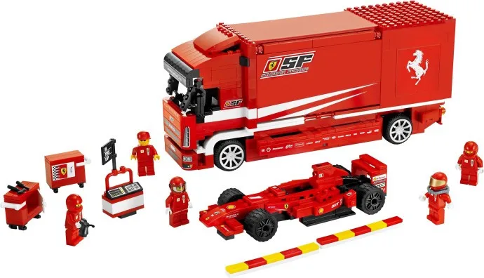 

CX 21022 554Pcs Model building kits Compatible with Lego 8185 F1 Automobile Carrier 3D Bricks figure toys for children
