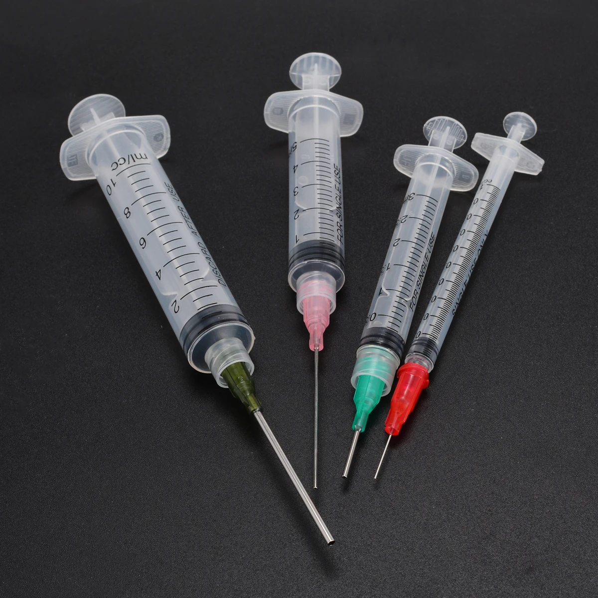 4pcs Blunt Tip Syringe 1-10ml Syringes With 4pcs 14G-25G Blunt Tip Needles And Caps For Experiments Handicrafts