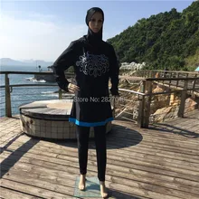 Donne Stampato Floreale скромные купальники Musulmano хиджаб mAh Костюм Da Bagno Islamico Abbigliamento Sportivo плюс размер