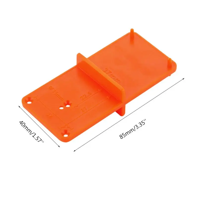 Hinge Hole Drilling Guide Rodipu Solid Plastic Lightweight Durable Hinge Hole Opener for Drawer 