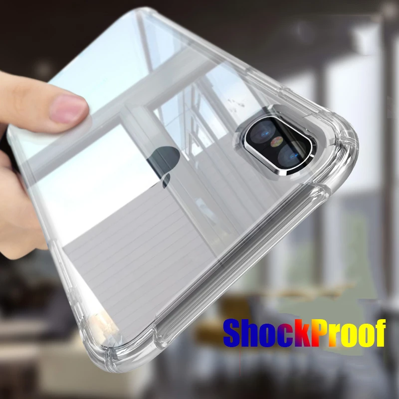 

Full Body ShockProof Soft Gasbag Case for iphone XS XR MAX 10 X 6 6s 7 8 Plus Silicone TPU Clear Protective Phone Cover Shell