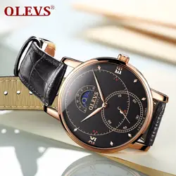 OLEVS для мужчин S часы лучший бренд класса люкс часы для мужчин часы 2018 высокое качество Японии двигаться T кварцевые часы