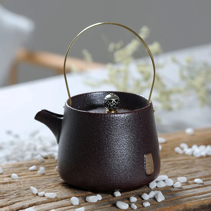 

270ml Japanese Style Vintage Tea Pots Hand Made Ceramic Portable Teapots Kung Fu Tea Set Ceramic Kettle High Quality