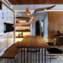 Solid Wood Modern pendant light Chinese Japanese Nordic creative minimalist living room dining 3Heads wooden pendant lamp 2017 solid wood chandelier modern chinese japanese nordic creative minimalist living room dining three single head wooden lamp