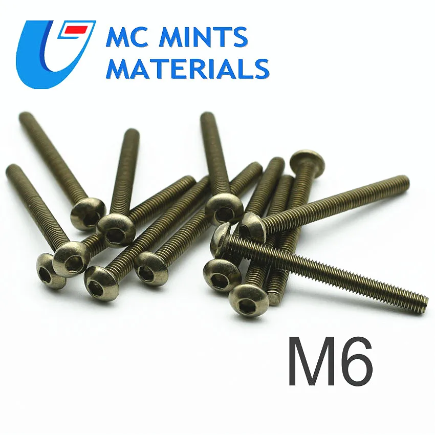 Titanium Bolt M6 x10 50mm Ti Bolts Truss Head Original Ti Color Not