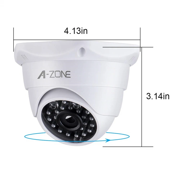 

A-ZONE 2pcs/lot Fake Security Camera Lighting Red LED Light Dummy Camera for Home Security Indoor Outdoor
