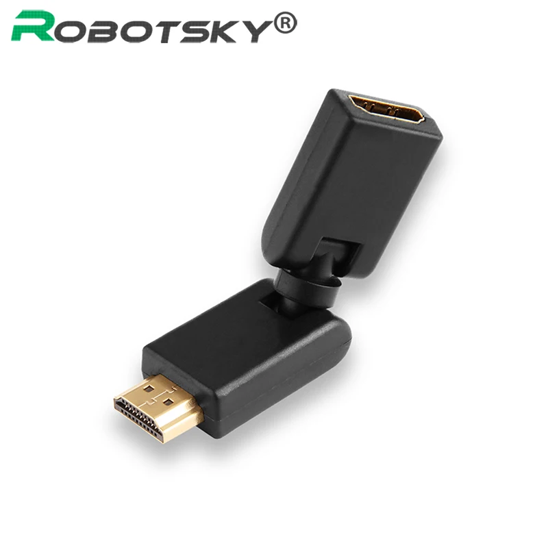 

HDMI Male To HDMI Female Cable Adapter Converter Extender Gold Plated 90 180 360 Degrees Angle For 1080P HDTV HDMI Adapter