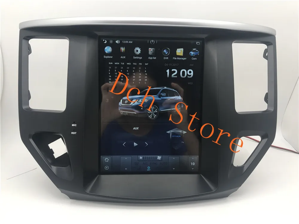 10,4 ''PX6 tesla стиль Android 8,1 автомобильный dvd-плеер gps навигация для NISSAN Pathfinder 2013 ips