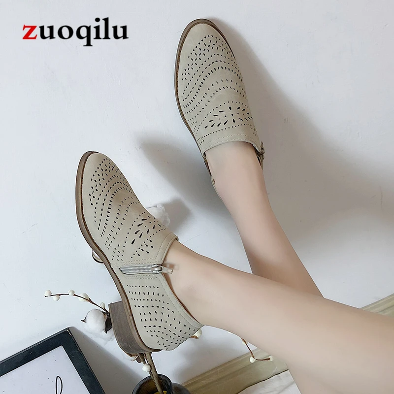 

girls sandalias mujer women summer sandals flats shoe vintage PU leather flat casual shoes woman oxford shoes for women