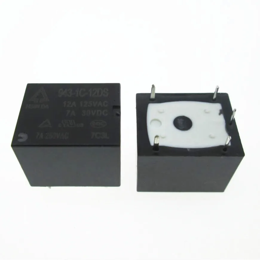 

Горячая новинка, реле мощности 12 В 943-1C-12DS 9431C12DS 12A 250VAC 5PIN
