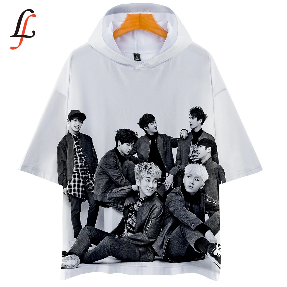 

BTOB Korean Idol 3D Hoodies T-shirt Men Women Cool Shirt Kpop Summer/Autumn Hip Hop College Style Cloth Plus Size XXS-4XL