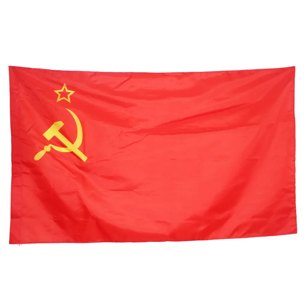 USSR Flag 90*150cm CCCP Red Revolution Union Of Soviet Socialist Republics Banner USSR Flags Indoor Outdoor Home Decor