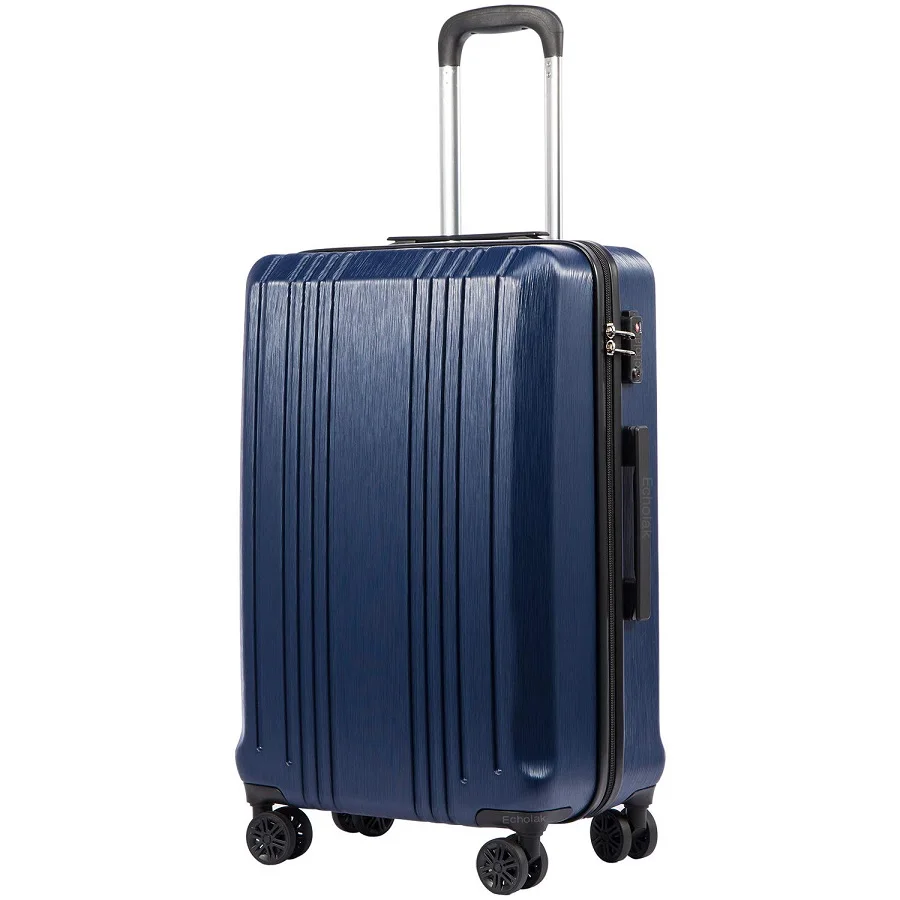 Комплект из 3 предметов, чехол для путешествий Tolley, чехол для чемодана, чехол, Спиннер, бесшумный чемодан на колёсиках, багаж на колёсиках для женщин и мужчин, 20, 24, 28 дюймов - Цвет: blue