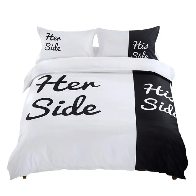 His Side Her Side Bedding Queen Size Set