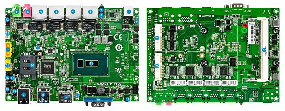 Pfsense мини ПК Intel Celeron 2955U брандмауэр маршрутизатор Linux оконные рамы 10 Barebone рабочего неттоп персонального компьютера безвентиляторный