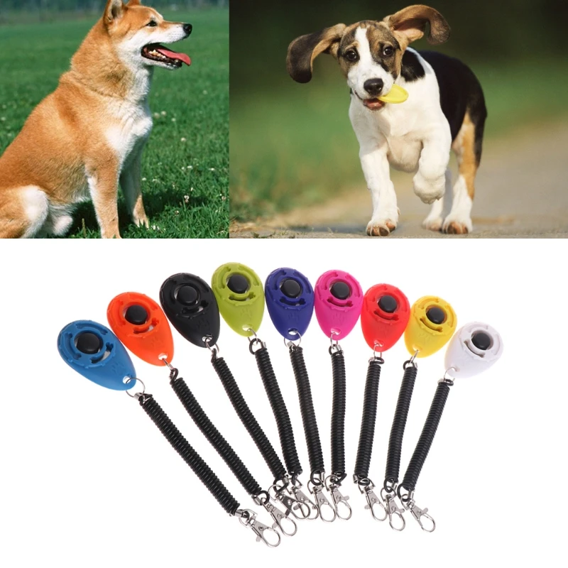 

Anti Barking Device Dog Training Clicker Adjustable Sound Keychain Dog Clicker Dog Agility Training Pet Supplies