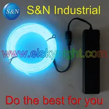 3M голубой лед Гибкий диаметр 2,3 мм EL Wire 2AAA музыкальный активированный инвертор для украшения праздника креативное использование