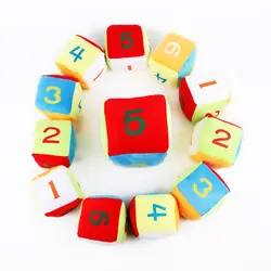 1 шт.. ранняя плюшевая грамотность номер Professional Digital Learning кости Обучающие головоломки игрушки для детей детские забавные игрушки