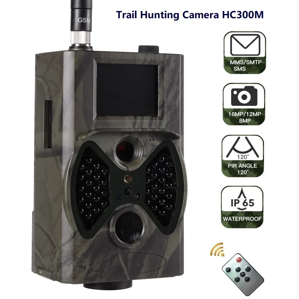 

Hunting Camera SMS MMS SMTP 2G Trail Cameras HC300M Wildcamera Night Vision Wildlife Surveillance Camera HC300A
