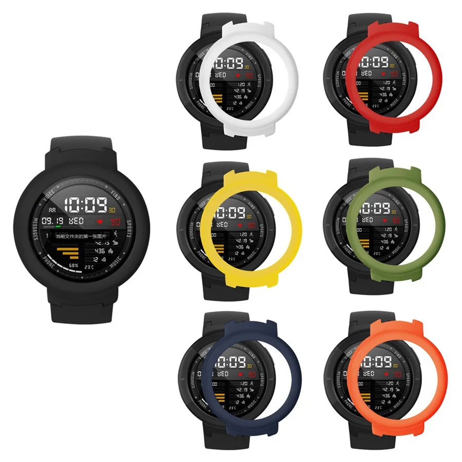 Тонкий поликарбонатный чехол для часов Xiaomi Huami Amazfit Verge 3 цветной защитный рамка