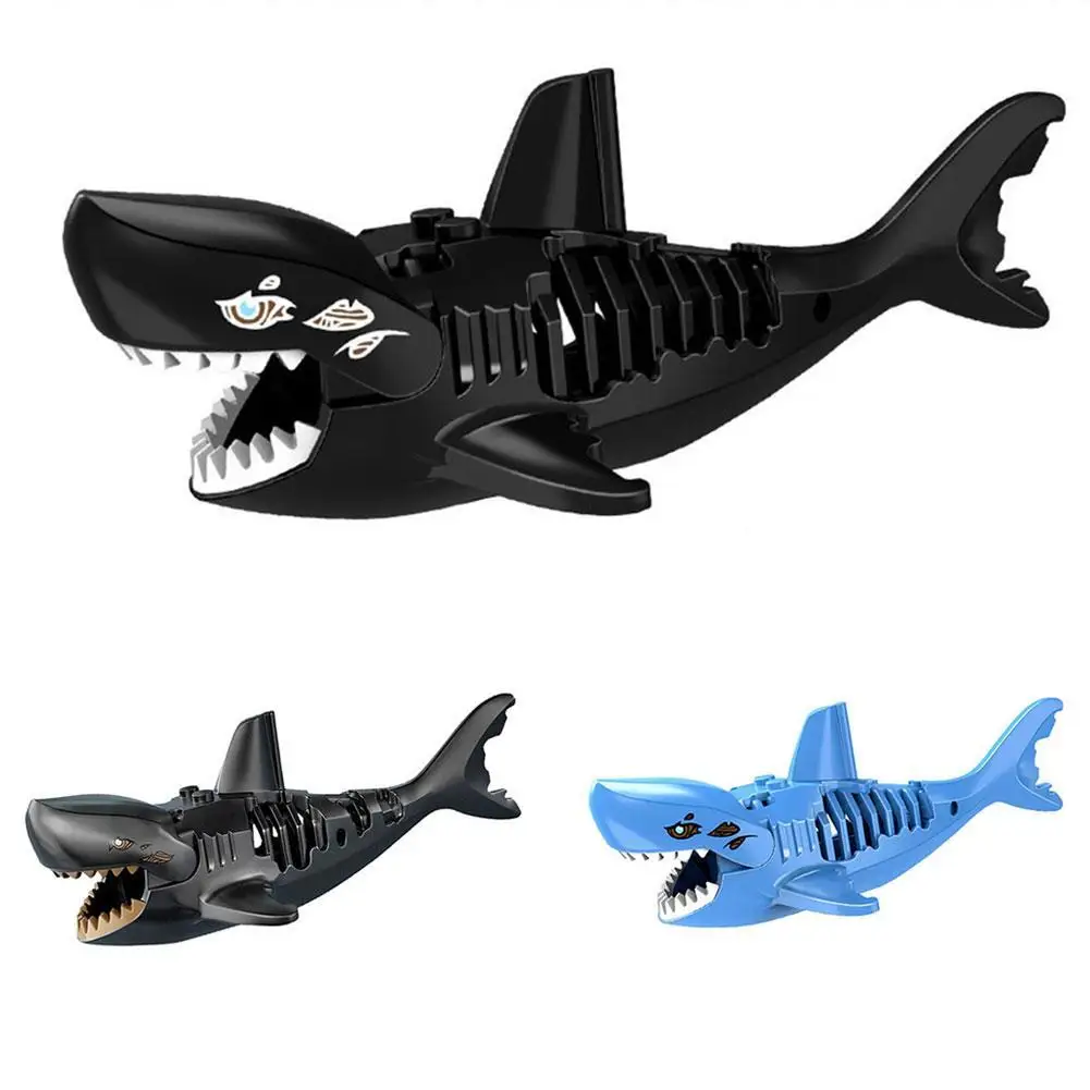 3D Building Blocks Ghost Zombie Shark Jack Sparrow Pirates of the Caribbean Figures legoings Bricks Kids DIY Toys Hobbies