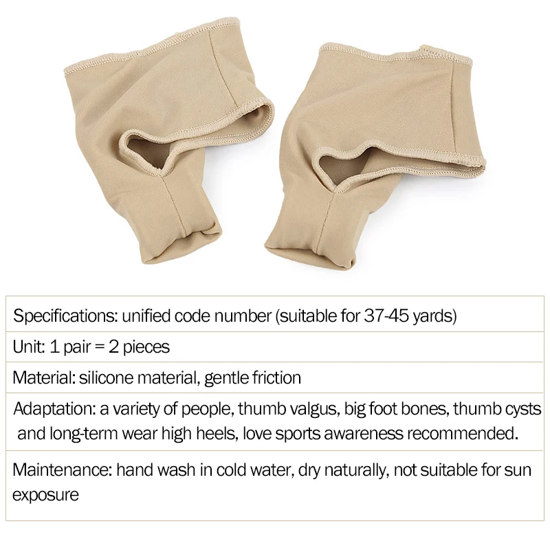 2pcs=1Pair Toe Separator Hallux Valgus Corrector Feet Bone Thumb Adjuster Toe Separator Pedicure Socks Pain Relief Bunion Device