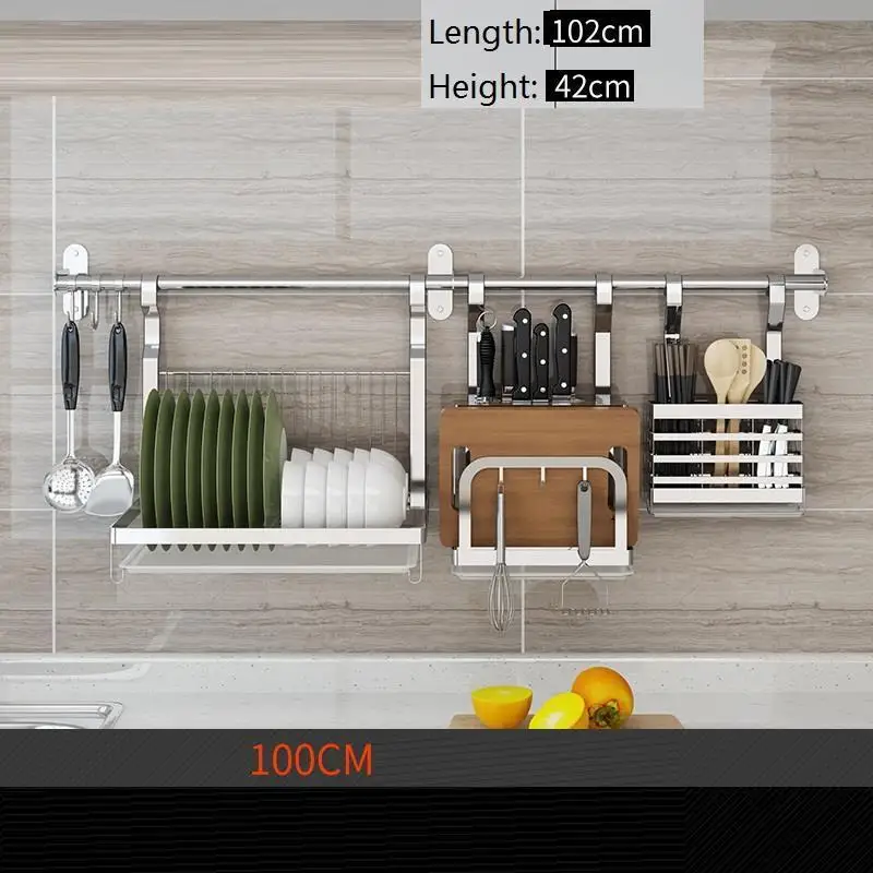 Cosinha сушилка для посуды organizator Cosina Kuchnia нержавеющая сталь кухня Cocina Organizador Mutfak кухонный стеллаж для хранения держатель - Цвет: Version I