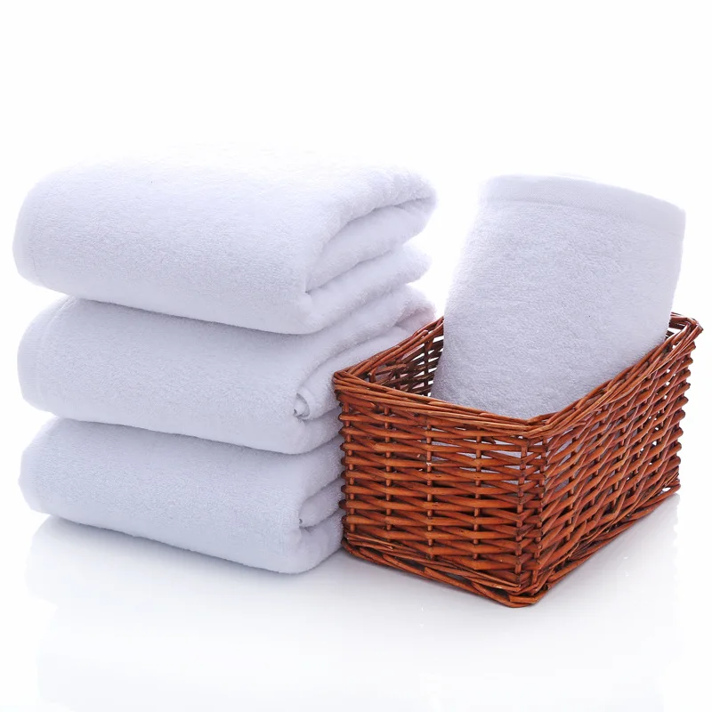 Bath towel 500g cotton towel star hotel white bath towel 140x70cm