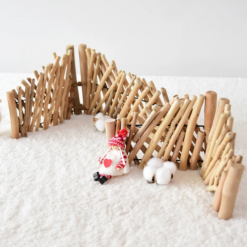 NUCHI Рождественская елка деревянный забор DIY Xmas Decora орнамент защитный для