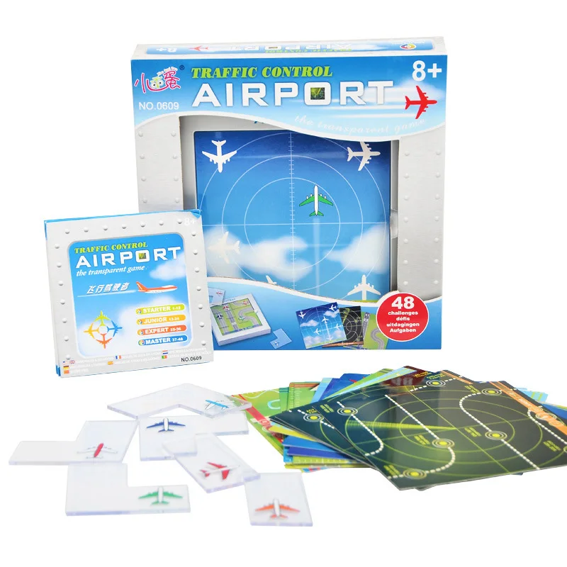 

Airport Board Game 48 Levels Funny Puzzle Game For Children Environmental ABS Plastic With Free Shipping