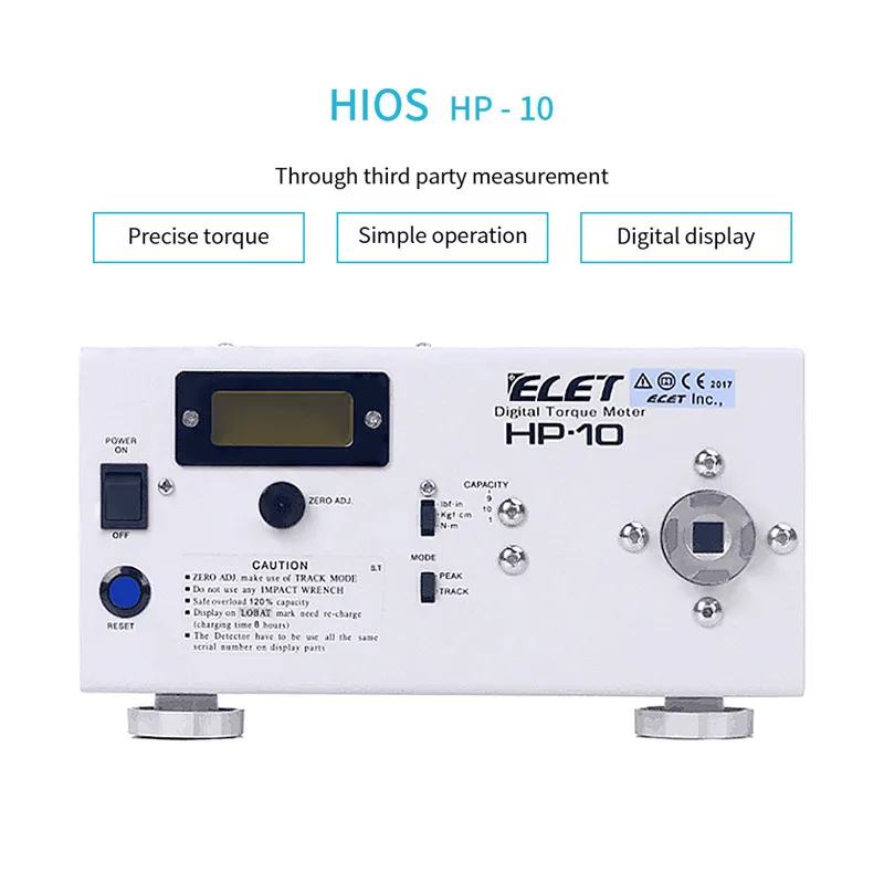 

HP-10 Electric Screwdriver Torque Tester Digital Force Gauge Meter With Anti-shock Device Measuring Instruments Simple Operation