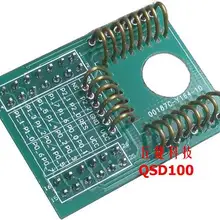 Модуль ZigBee макетная плата Адаптер доска половина отверстия SMT в DIP конверсионная плата QSD100