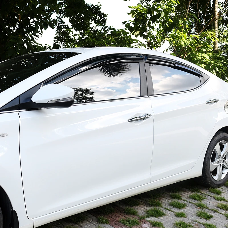 Для hyundai Elantra 2016 2017 2018 хромированное автомобильное Окно Солнцезащитный козырек