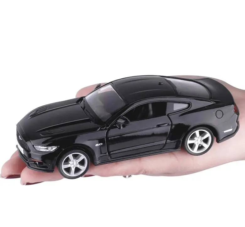 1:36 alloy pull back car models high simulation Ford Mustang 2015GT toystoy vehicleseducational toy