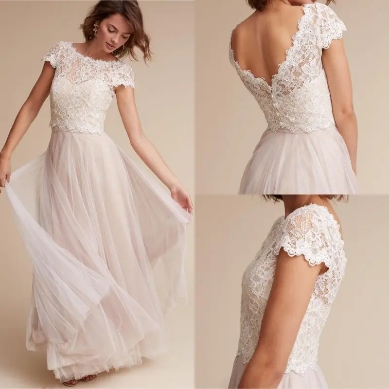 

2019 Sexy Custom Made White/Ivory Appliques Lace Wedding Jackets Bridal Boleros V Back Scoop Neck Short Sleeves Jacket