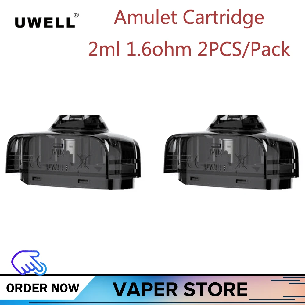 4-10 шт. оригинальный картридж UWELL Amulet 2 мл 1 6 Ом ⑤ упак. подходит для Uwell VAPE Pod KIT World