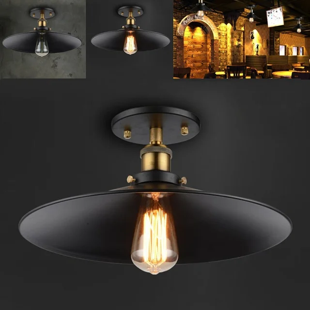 22cm Vintage Retro Metal Ceiling Light Iron Lamp Fixtures Clic 22cm Vintage Retro Metal Ceiling Light Iron Lamp Fixtures Clic Country Living Bedroom Decorative Dining Night
