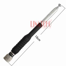 10 pcs sales vhf handheld radio spring telescopic antenna mast, sma male connector antenna 5 8g sma female male antenna connector for rc aircraft fpv golden 4 pcs