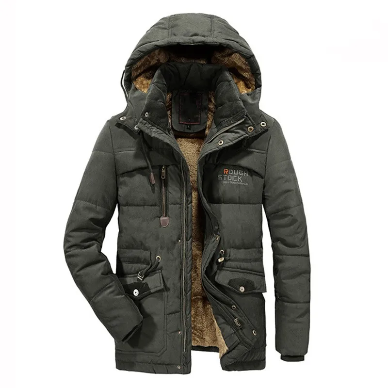 Winter plus size XL 7XL 8XL men's Cotton padded coats fat thick jacket winter thermal Wool Liner