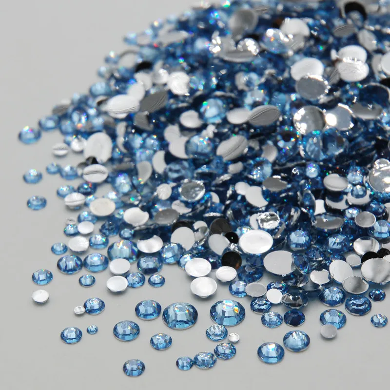 Violet Rhinestone Mixed Sizes Top Quality Non Hotfix Flatback Acrylic Rhinestones For Nail Art Decoration DIY Nail Mix Beads Pins & Pincushions